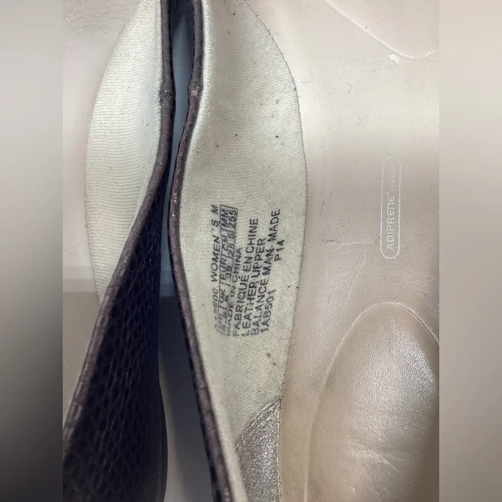 Rockport Metallic Brown Snake Pattern Flats - Picture 7 of 10